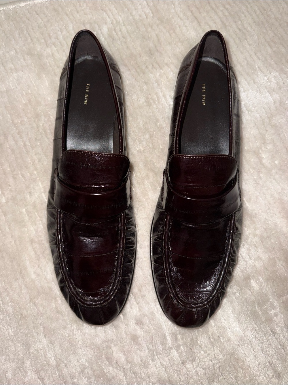 The Row Eel Loafer, 40.5, Brown